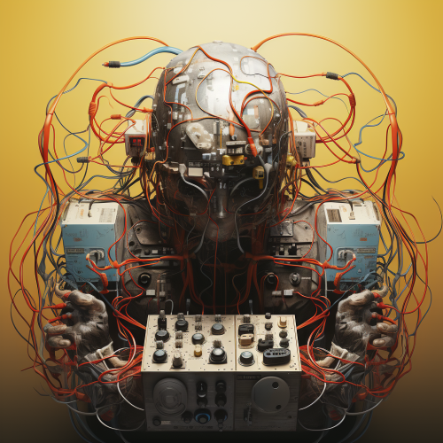 Yellow brain map head 2