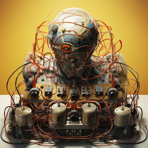 Yellow brain map head 4