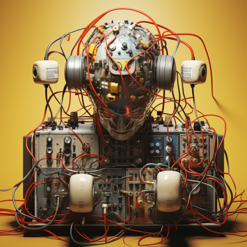 Yellow brain map head 5