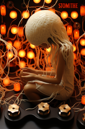 spaghetti brain head